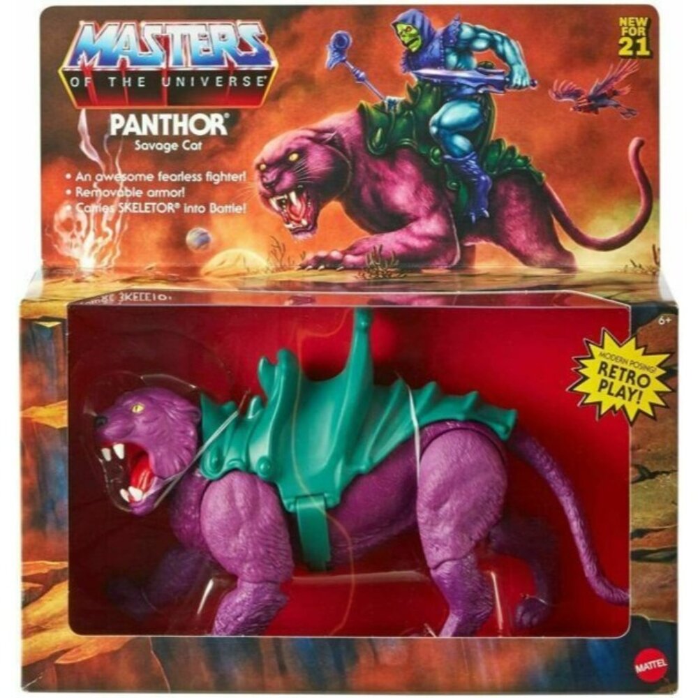 Masters of the Universe Origins Panthor 6 inch Action Figure GVN49 Purple Mattel